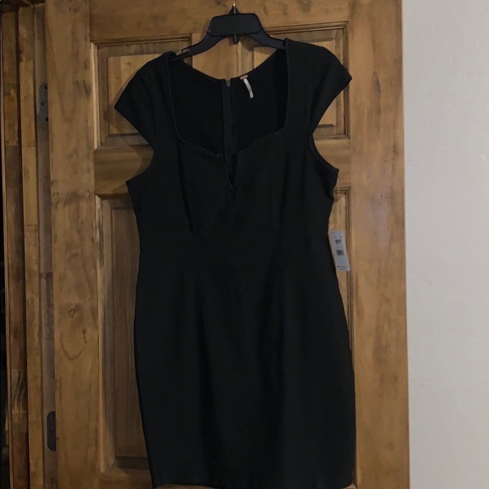 Black free people mini dress